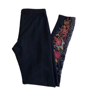 Johnny Was Los Angeles Embroidered leggings Size Small ~ Small Issue *READ*
